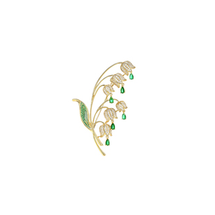 小众独特设计铃兰花朵胸针轻奢高级感高端精致时尚毛衣胸花配饰女