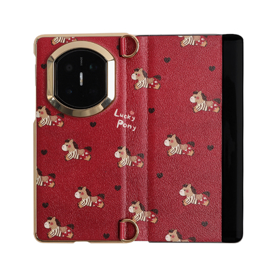 2026款复古小马高级皮纹壳带挂绳