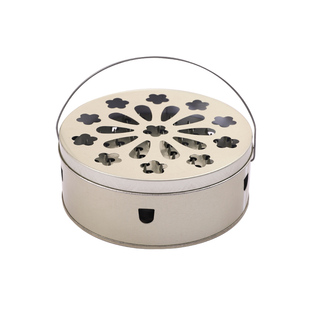 蚊香盘托盘家用带盖接灰盘支架防火防烫创意香炉户外不锈钢蚊香盒