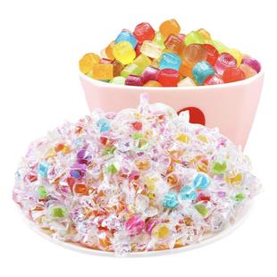 千纸鹤水果糖果硬糖网红彩色棒棒糖酸溜溜葡萄白桃老式糖散装发批