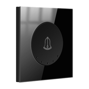 森尔86型钢化玻璃门铃门禁开关家用酒店客房开门按钮电铃开关小区