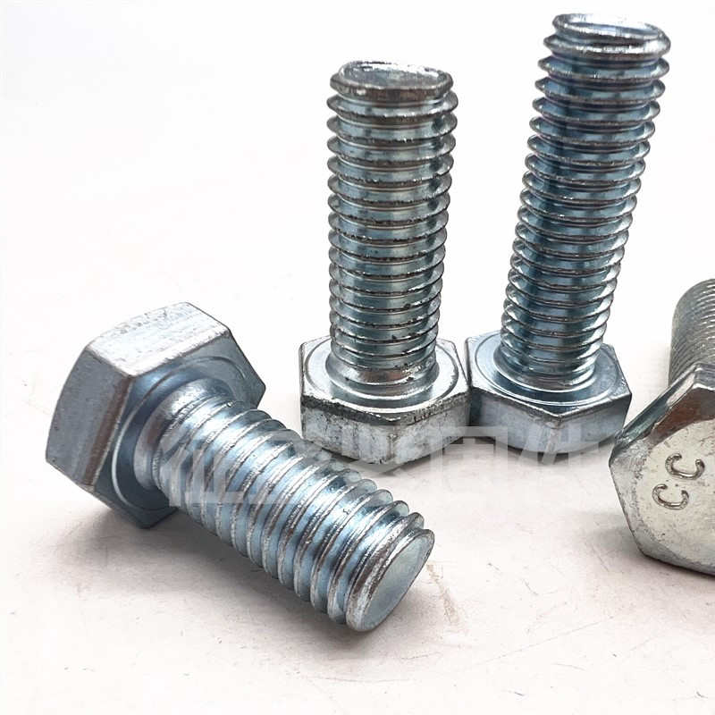 4.8级螺丝 镀锌外六角螺栓M6M8M10M12M14M16M18M20M22M24