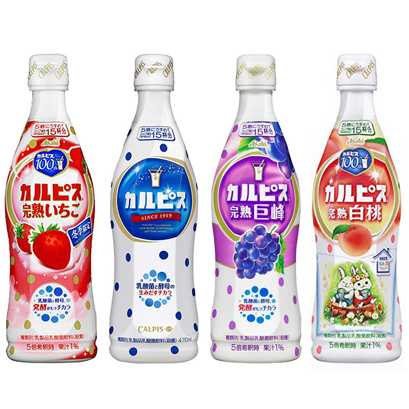 日本进口朝日浓缩可尔必思5倍稀释乳酸菌饮料调奶昔甜点果汁470ml