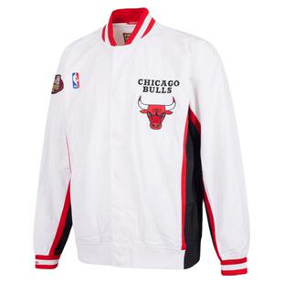 mitchell&ness夹克公牛队98-99赛季复古立领防风保暖运动外套男MN