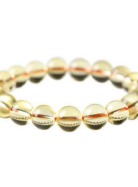 【财富之石】天然招财黄水晶手串