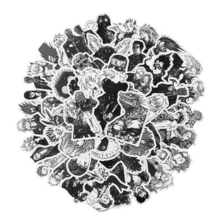 异兽魔都贴纸黑白漫画开曼二阶堂能井异形贴画ipad水杯手账装饰