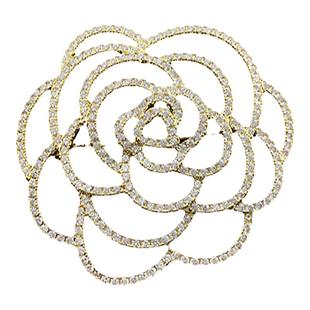 贝琳大号山茶花胸针女高档西装配饰开衫别针固定衣服收腰装饰5018