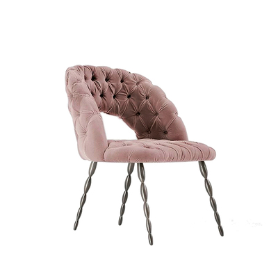 ZYCY真皮餐椅不锈钢意式靠背椅