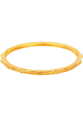 SMGI/轻奢高级感菱格纹手镯实心