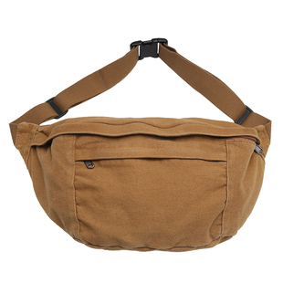 帆布包男生休闲大容量斜挎包包男士胸包日系背包学生复古单肩包女