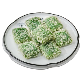 艾草麻糍劲糕酒店餐厅特色糕点心半成品油炸小吃糯米甜糕艾叶糍粑