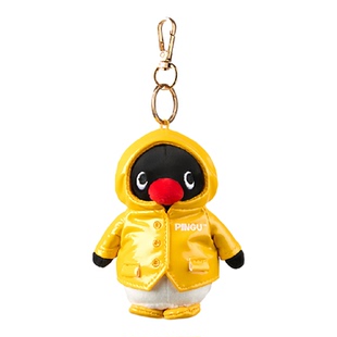 现货/补款 韩国正版电影院联名雨衣pingu黑企鹅毛绒包挂件礼物