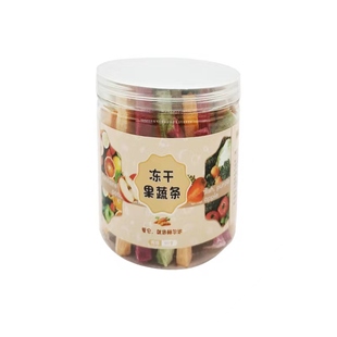 赫尔达冻干果蔬条 小宠龙猫兔子豚鼠脱水什锦果干蔬菜干*罐装50根