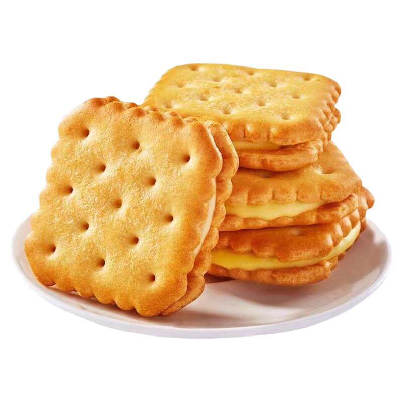 夹心饼干柠檬味整箱独立包装小零夹心饼干