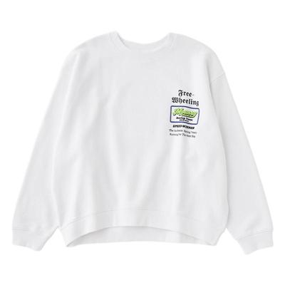 moussy创意LOGO设计感通勤卫衣