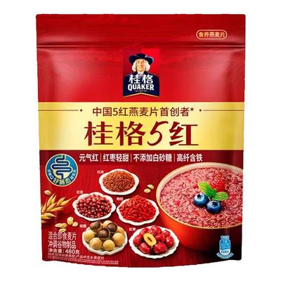 桂格5红麦片懒人饱腹早餐