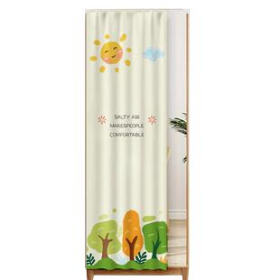 镜子遮挡帘防尘帘化妆镜全身镜梳妆台穿衣镜子帘布免打孔遮丑神器