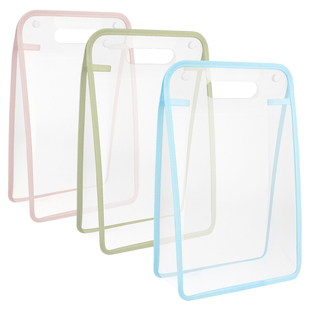 博美乐科目文件袋加厚补习袋初中学生拎书袋学科分类袋透明手提袋小学生书袋收纳袋试卷整理资料袋子大容量