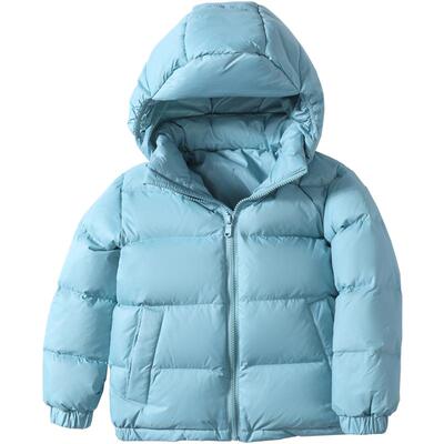 雅鹿短款儿童连帽羽绒服