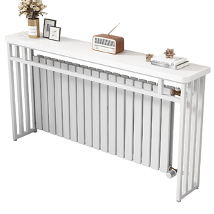 可定制暖气片置物架上方专用遮丑长条桌免打孔沙发后吧台桌遮挡桌