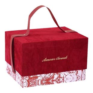 生日礼盒结婚婚礼伴娘伴手礼礼物盒喜糖盒高级丝绒手提礼品包装盒