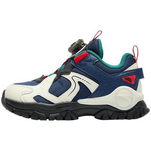 安踏儿童运动鞋男童鞋子2025秋冬新款户外徒步鞋儿童旋钮扣小童鞋