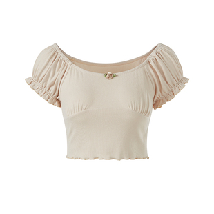 银河万岁Ballet Top“半熟少女”芭蕾风纯欲四色短袖T恤甜美上衣