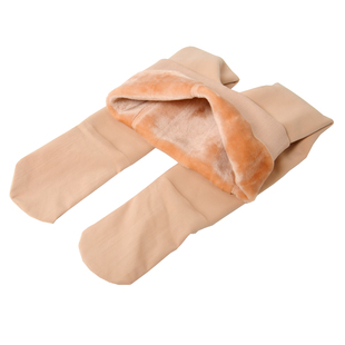 儿童肉色打底裤冬季女童加绒裤袜踩脚小女孩光腿神器加绒连裤袜秋