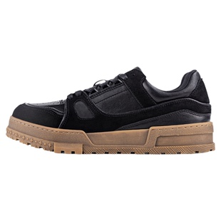 MRA做旧擦脏板鞋男美式复古脏脏鞋拼接厚底工装运动潮流休闲鞋子