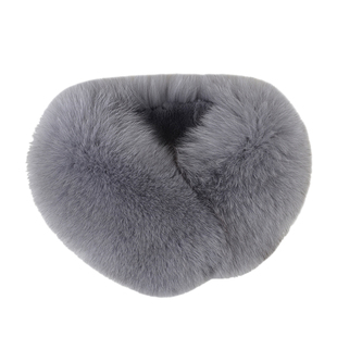 狐狸毛围巾女冬季韩版双面保暖护颈磁吸简约气质真兔毛领皮草围脖