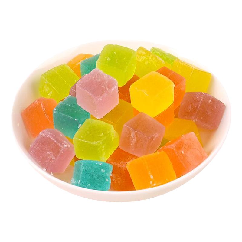 网红琥珀糖高颜值糖果零食咀嚼声控多种水果口味儿童宝石糖水晶糖