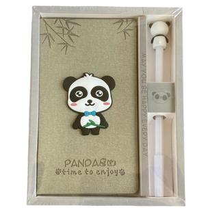 大熊猫手账本礼盒笔记本套装本子文具成都基地文创周边纪念品礼物
