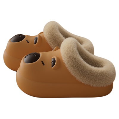 卡皮巴拉儿童棉拖鞋2025新款