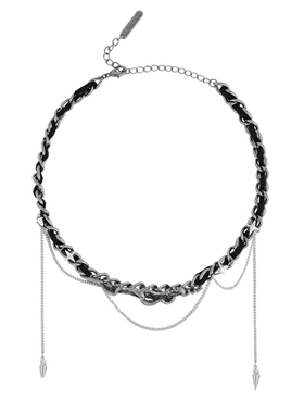 SUMIYAKI耶梦加得朋克蛇锁骨链