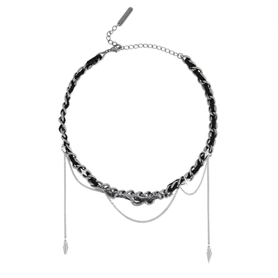 SUMIYAKI耶梦加得朋克蛇锁骨链