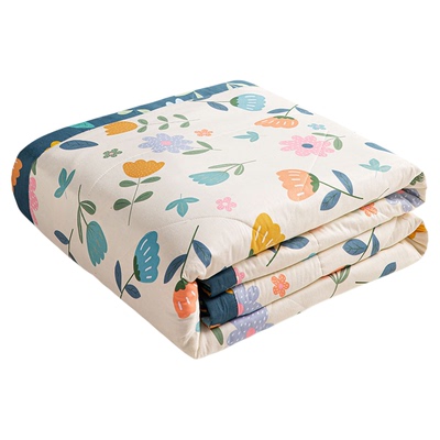 洁丽雅里外全棉空调被夏季新疆棉