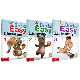Bricks Easy Listening Level 1-3级别主课本含CD光盘学习软件 英文原版进口英语短期教材