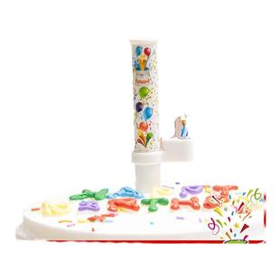 糖果礼花生日蜡烛蛋糕装饰拍照创意扇子扇形小丑网红喷花蜡烛配件