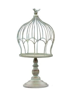 花园镂空铁艺鸟笼花盆架爬藤架