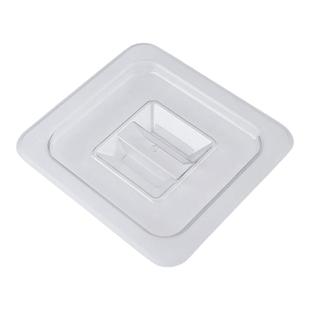 亚克力份数盆盖子方形盆透明闭口开口盖翻口盖奶茶店果酱盒缺口盖