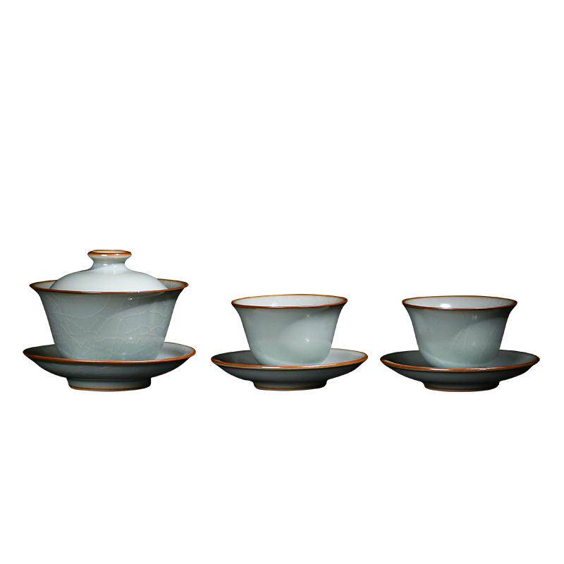 功夫茶具套装善窑厂汝瓷
