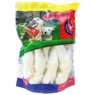 宠物狗狗零食咬胶狗羊蹄咬胶磨牙棒洁齿骨天然草原奶味羊蹄500g
