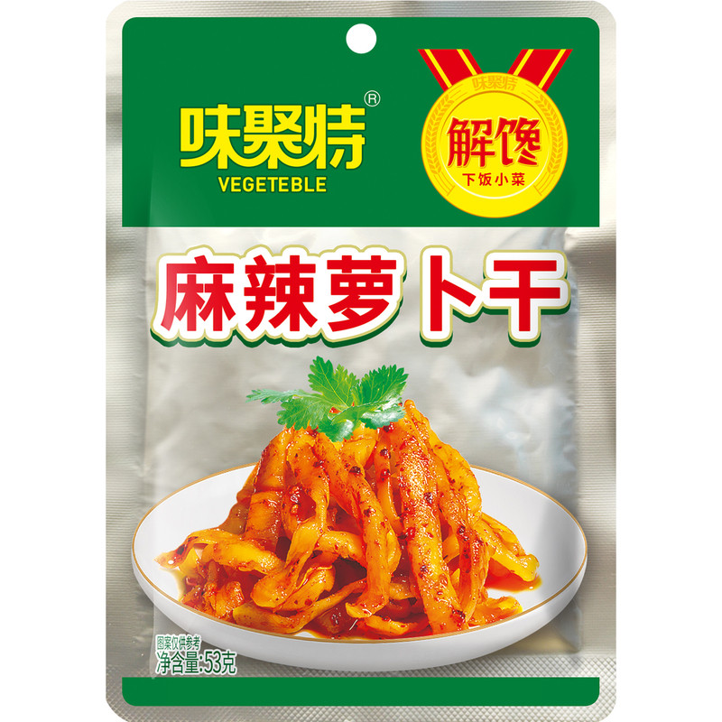 味聚特麻辣萝卜干53g香脆便携