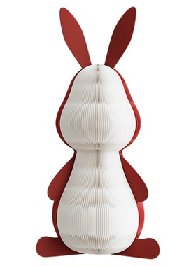 十八纸展会商场橱窗装饰兔子