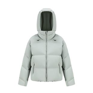 【卓沅同款】美力城羽绒服2025冬季保暖短款外套时尚白鹅绒服