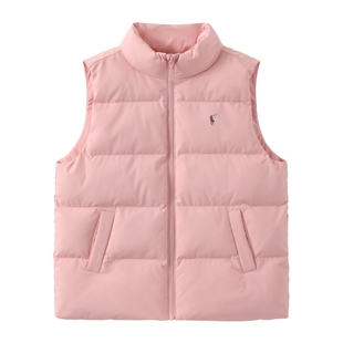 POLOWALK童装儿童棉马甲秋冬新款男童女童轻薄时尚棉衣百搭背心