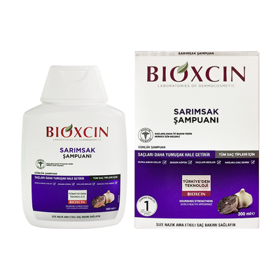 【自营】土耳其柏科生bioxcin黑蒜洗发水清爽控油去屑洗发液300ml