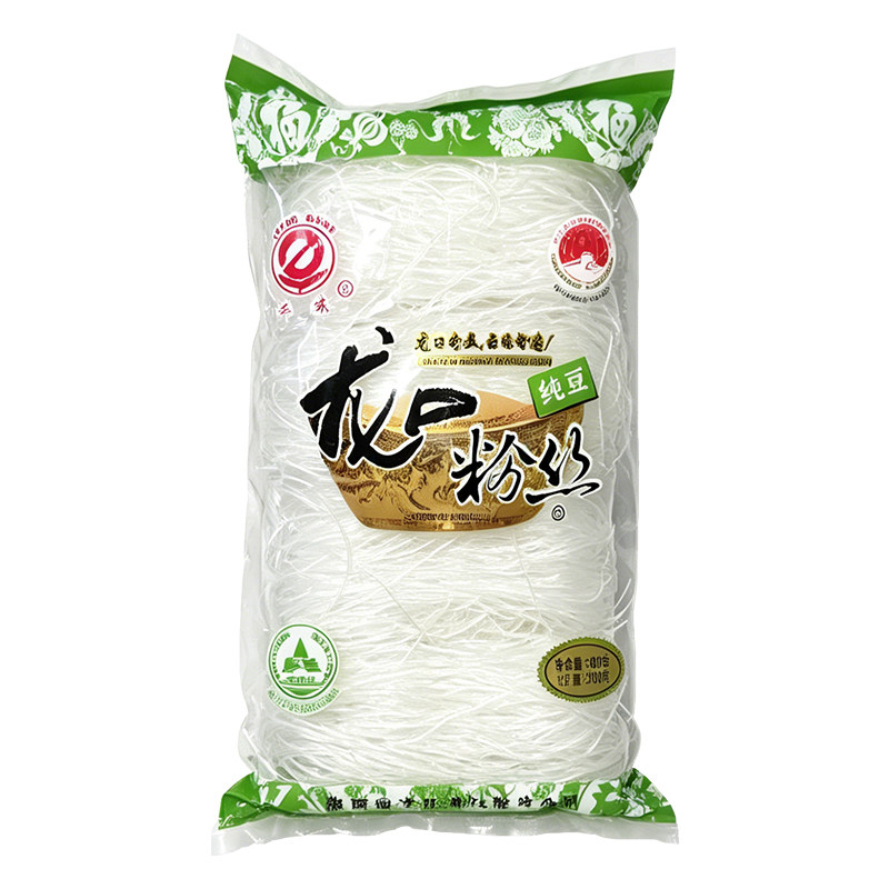 龙口粉丝 豌豆绿豆纯豆200g无胶耐煮火锅凉拌炒菜酸辣粉食材批发