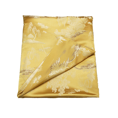 仿宋锦缎新中式国风外套马甲面料