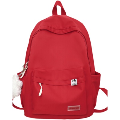 简约纯色大容量双肩包